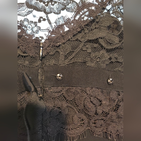 Anne Klein Lace Dress with Sweetheart Neckline - Picture 6 of 12